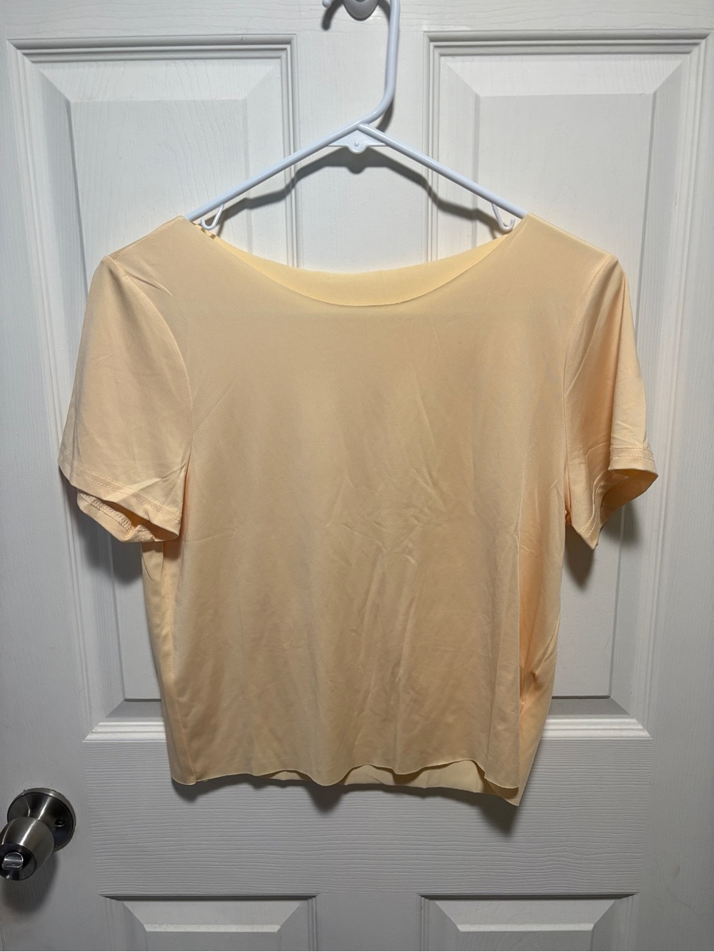 Butter Yellow Scoop Neck tee